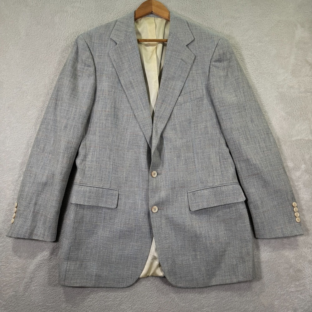 Vintage Polo University Club Ralph Lauren Blazer Jacket Mens 40R Blue‎ Classic